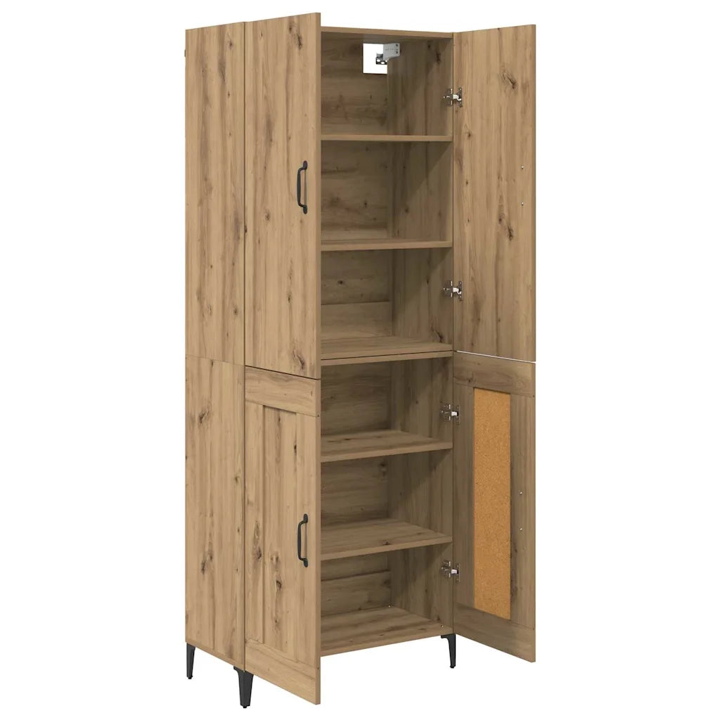 Credenza-Buffet-Armadio da cucina Rovere artigianale 69,5 x 34 x 180 cm 507699