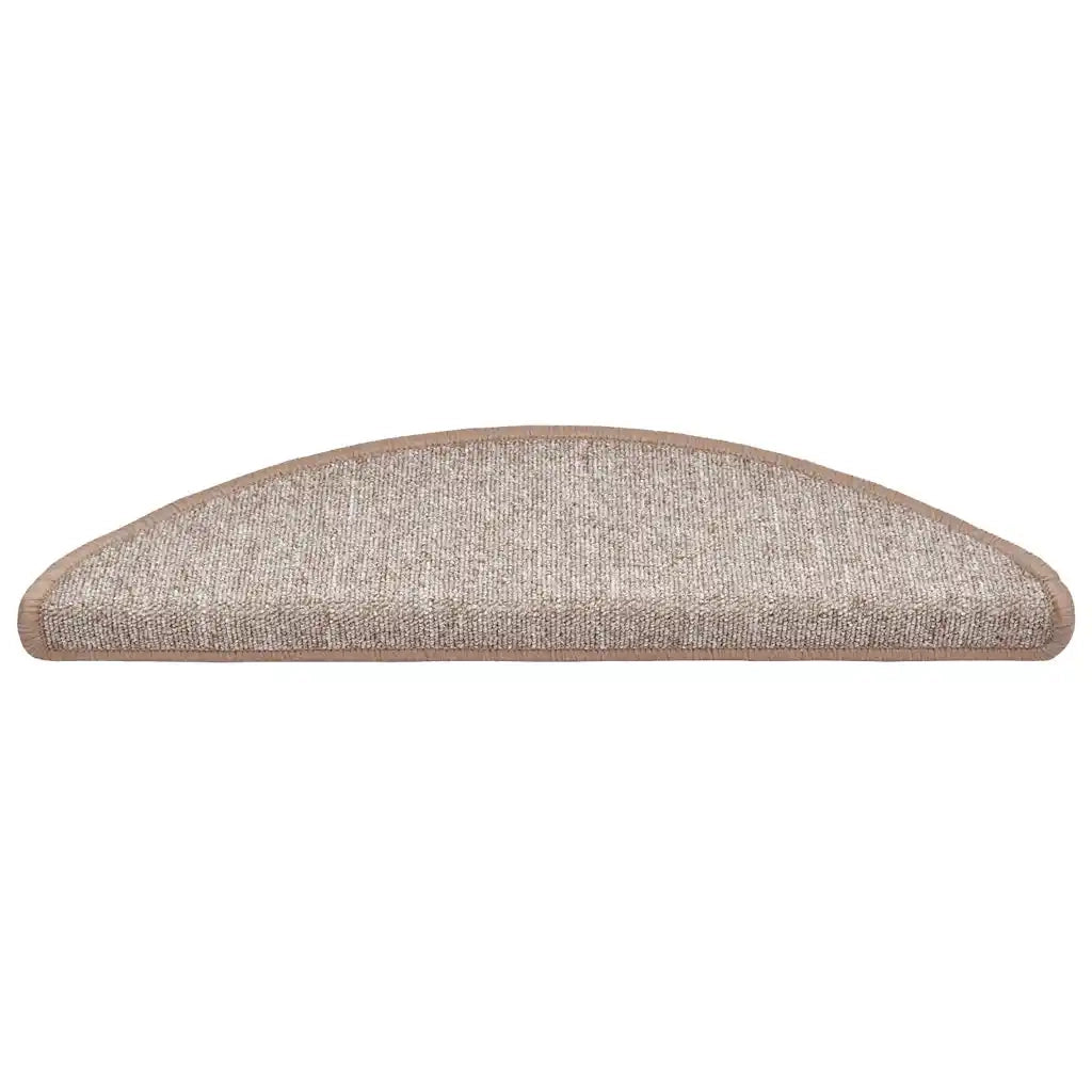 Tappetini per scale 30 pz 56x17x3 cm Marrone chiaro Semicircolari 3365735