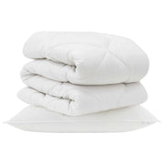 Piumone | Duvet con cuscino 2 pz Bianco Microfibra