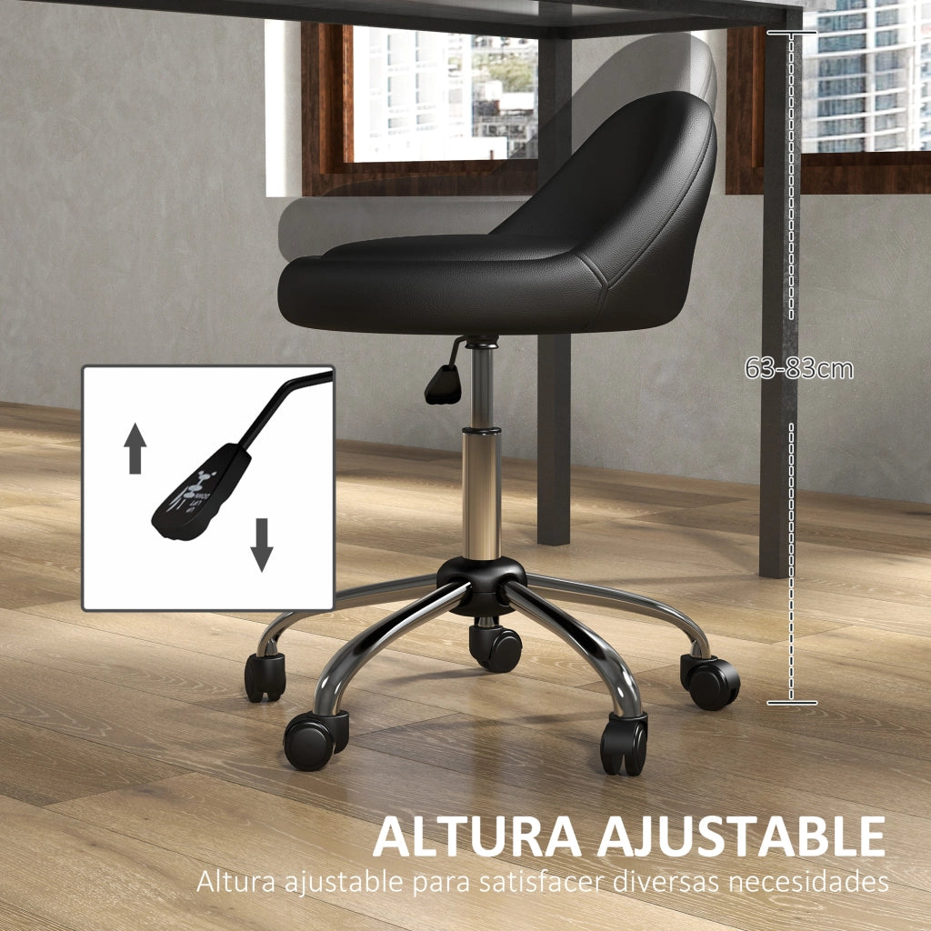 Sgabello con Ruedas ¨C zephmum ¨C Nero ?50x63-83 cm