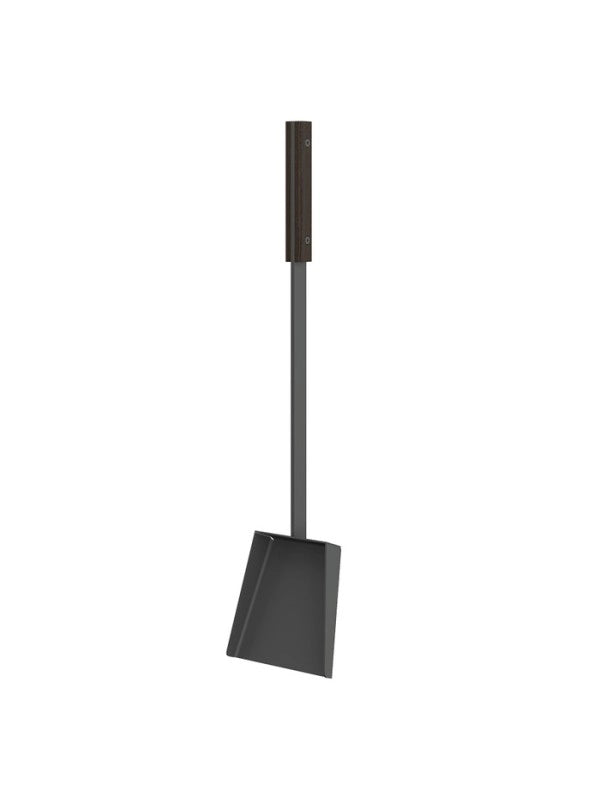 Set attrezzi per camino 3 pezzi in acciaio e legno Nero - Set 3 L