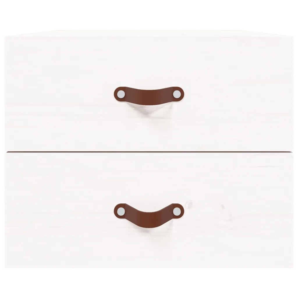 Comodini a Muro 2 pz Bianchi 50x36x40 cm 820979