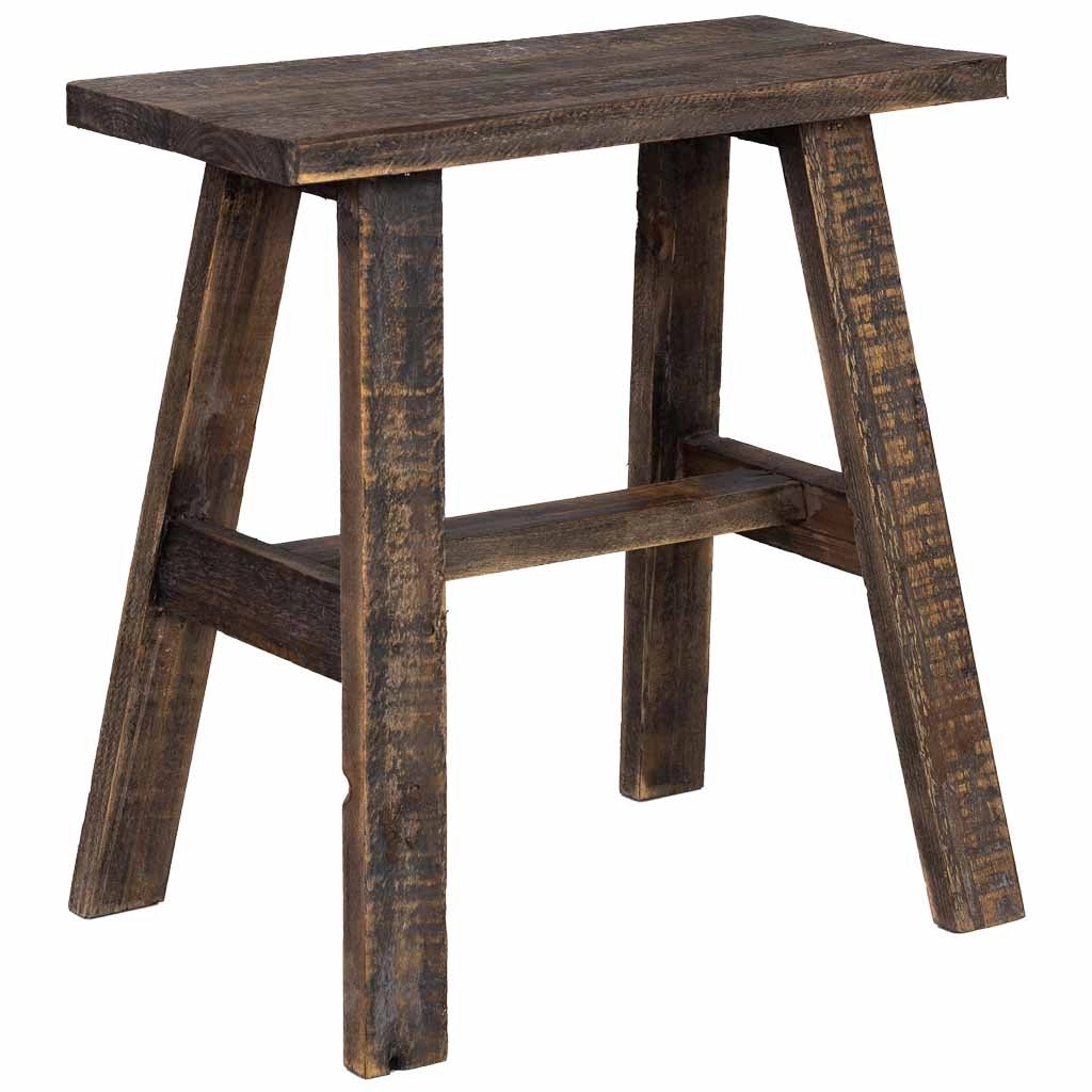 Sgabello in legno 42x28x43h cm