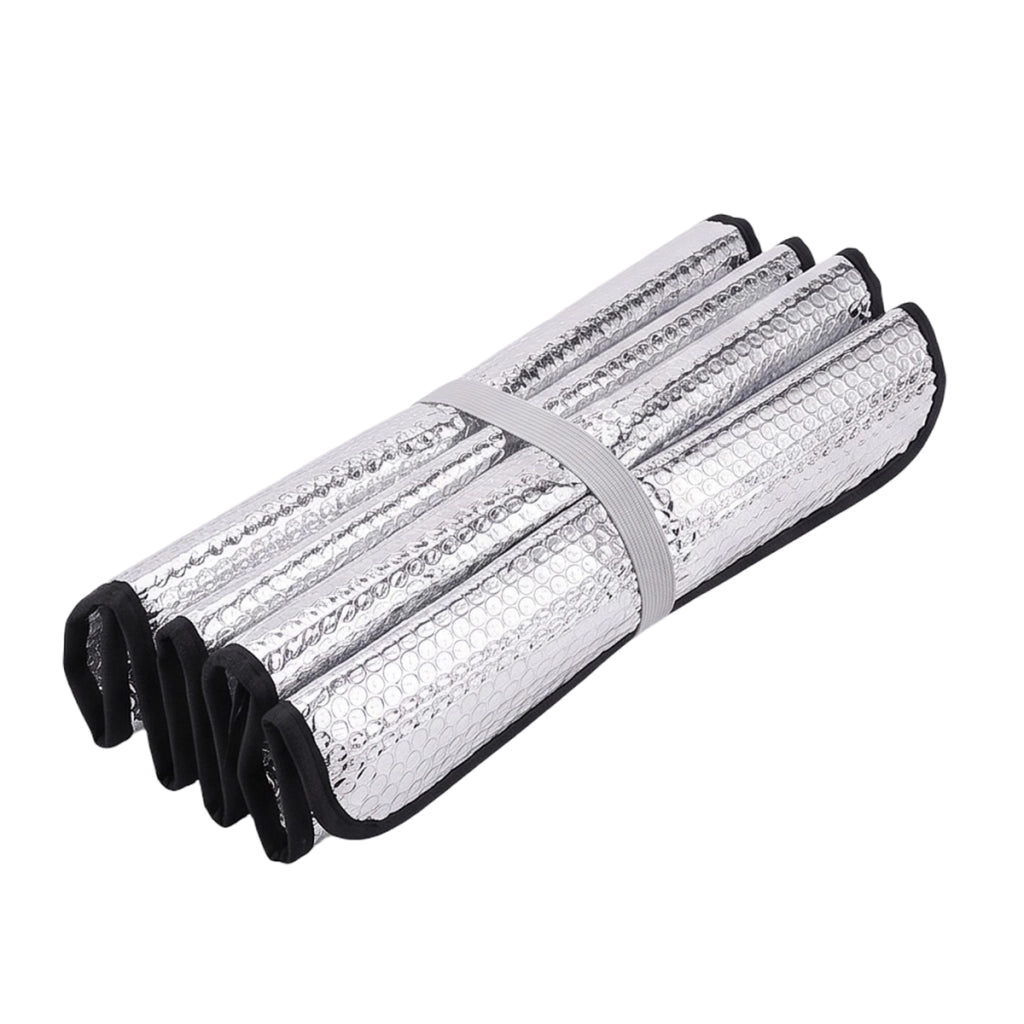 Parasole a Bolle Isolanti per Parabrezza 130x60cm Argento Avizar