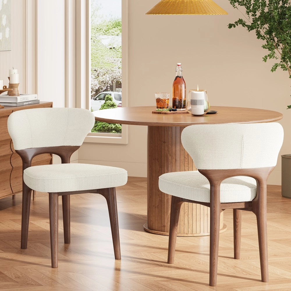 2 Sedie da pranzo in legno massello - Zephmum- Comode traspiranti stile moderno Chenil