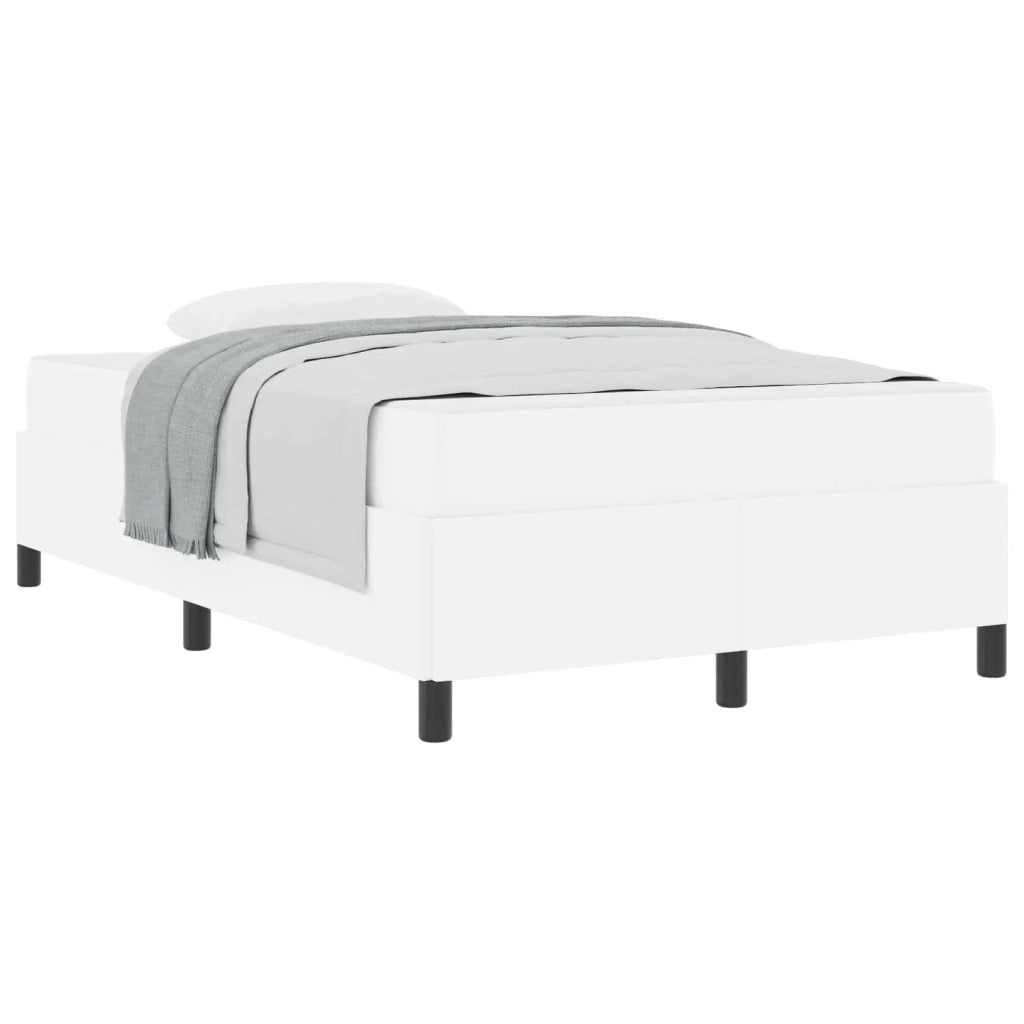 Struttura del letto con materasso Bianco 120 x 200 cm Tessuto 3398995