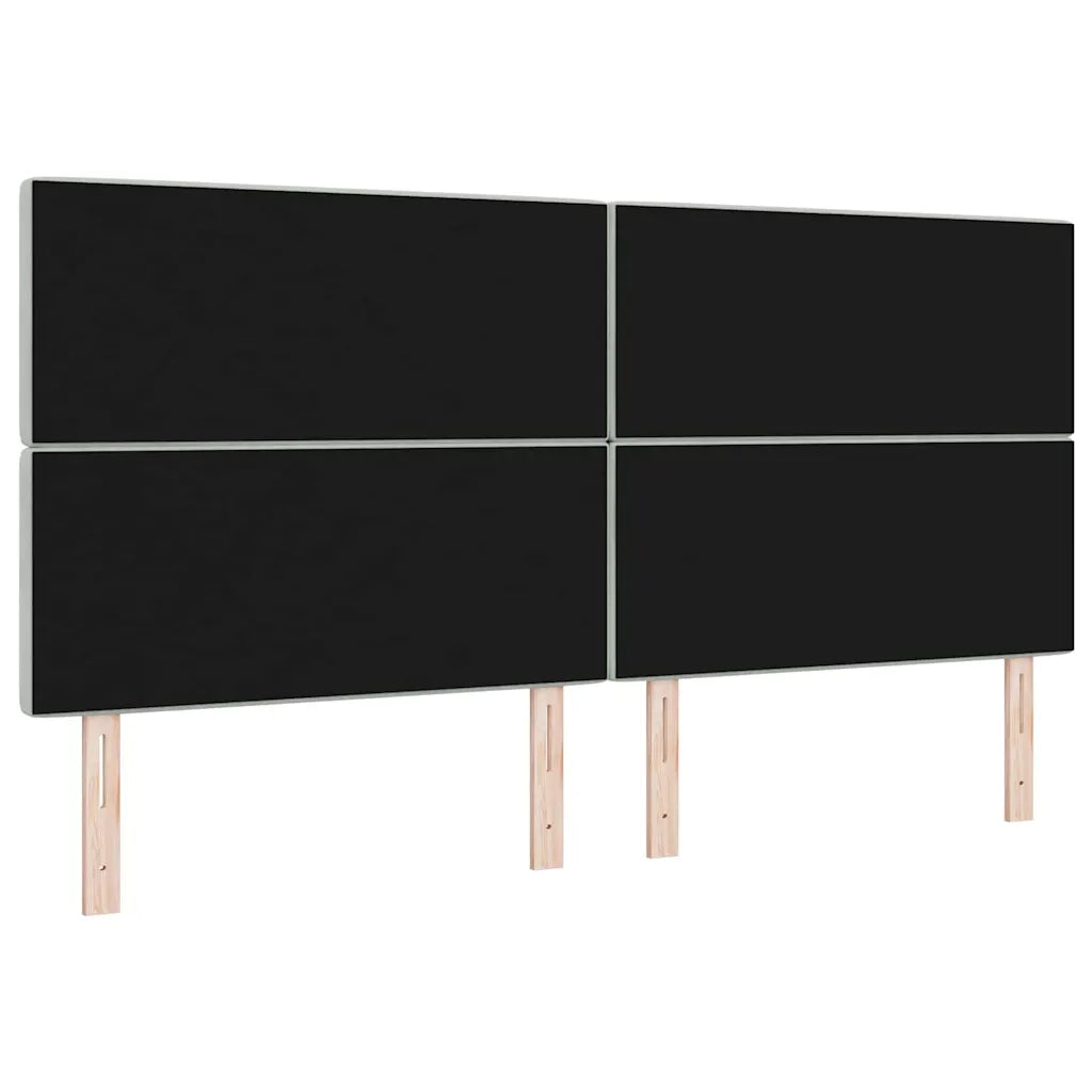 Testiera LED con strisce LED Grigio chiaro 200 cm Velluto 3338378
