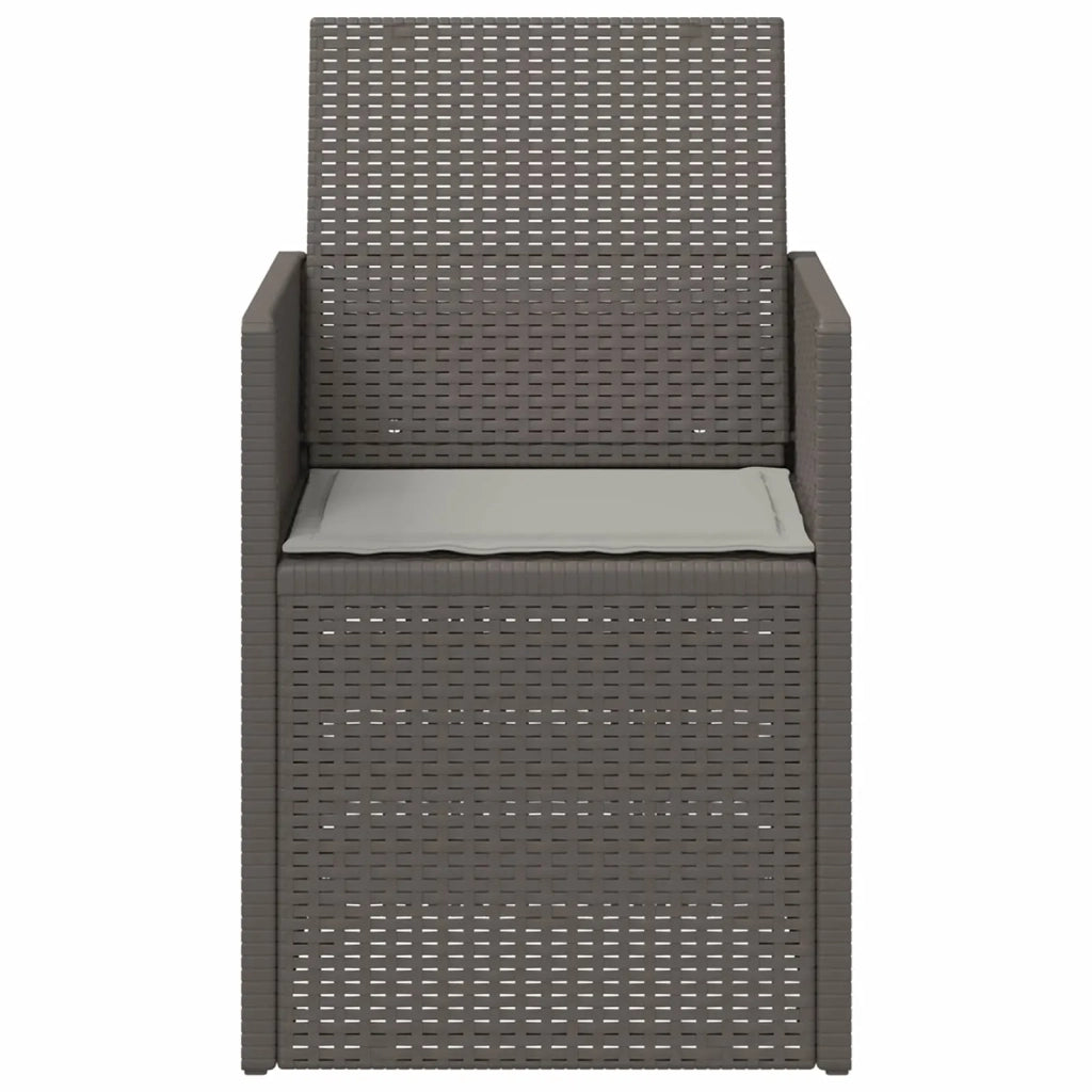 Sedie da pranzo da giardino 2 pcs Grigio Chiaro PP 8000009