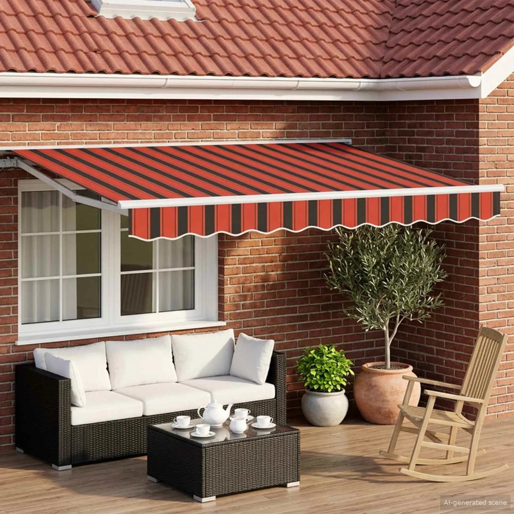 Cornice per Tenda Manuale con LED 3 x 2,5 m 3420576