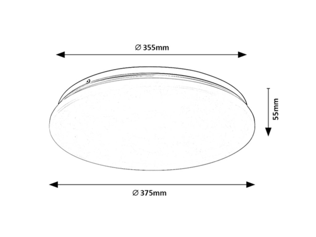 Plafoniera LED Rabalux Vendel 37,5cm 24W bianca 4000K