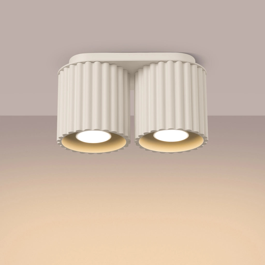 Lampada da soffitto AURA 2 beige GU10