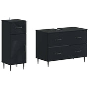 Set di Armadi da Bagno da 2 Pezzi HAARLEM Nero 3417694