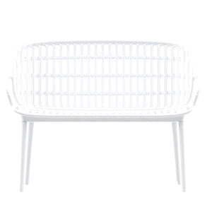 DIVANO POSITANO BAMBOO 115X61,5X81 BIANCO