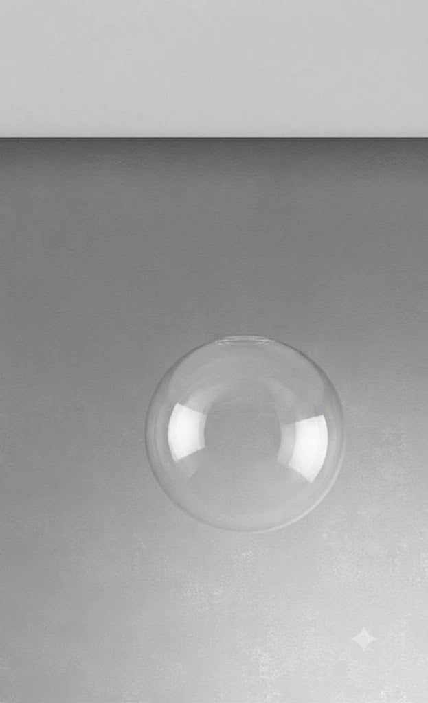 INSIDE SOLO VETRO PER ARTICOLO 1206 BIANCO D.12CM