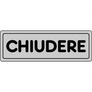ETICHETTA 'CHIUDERE' 15x5 cm - 10 pezzi