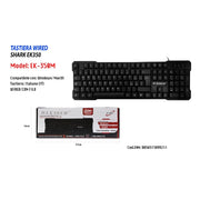 Trade Shop - Tastiera Per Pc Computer Usb Con Cavo Impermeabile Windows Maxtech Ek-350m -