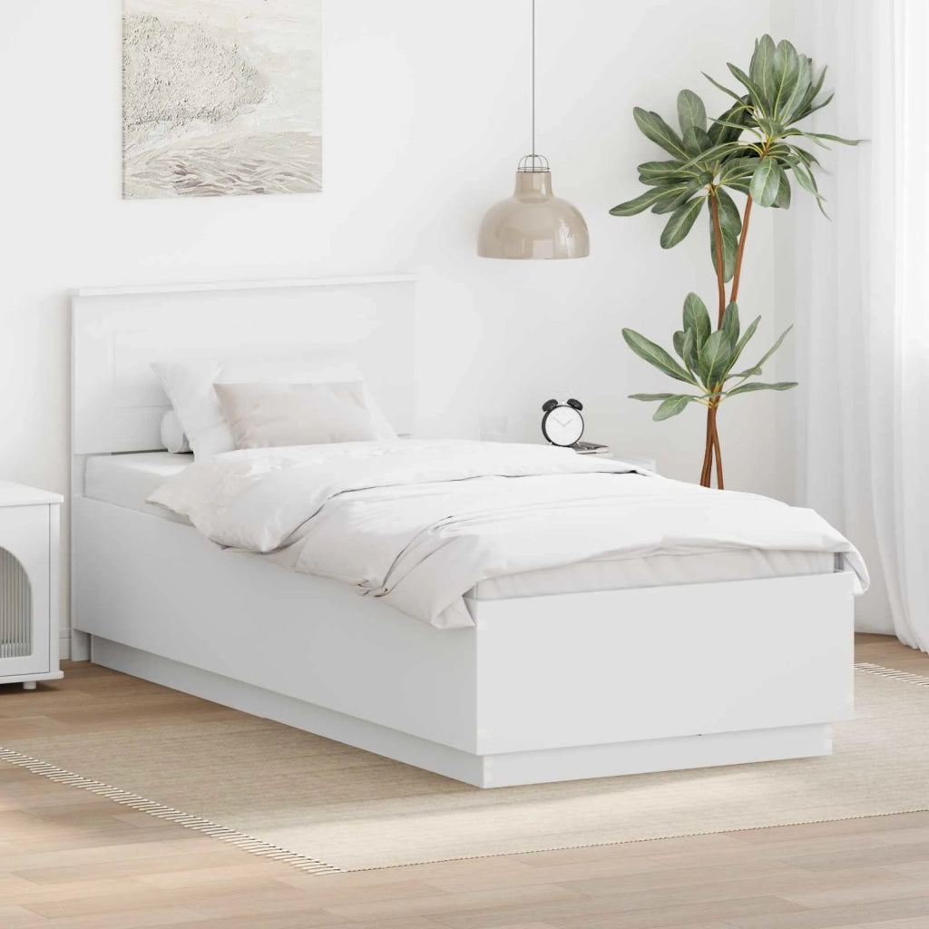 Struttura del letto Bianco 70 x 190 cm Legno multistrato 3408124