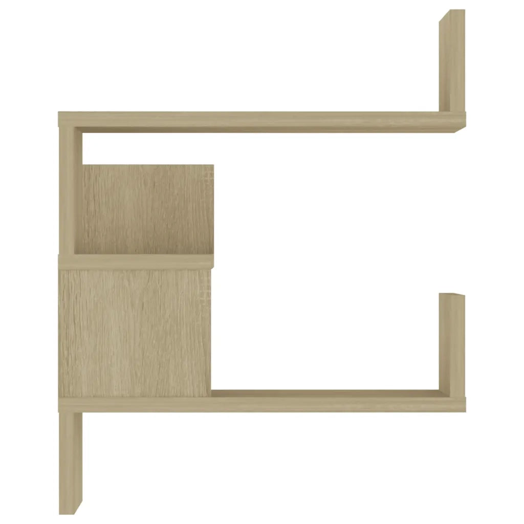 Scaffali Angolari Muro 2pz Sonoma 40x40x50cm Legno Multistrato 807230