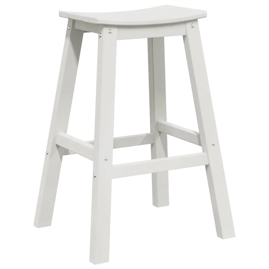 Sgabello da bar 2 pcs Bianco 52 x 43 x 73,5 cm HDPE 42006610
