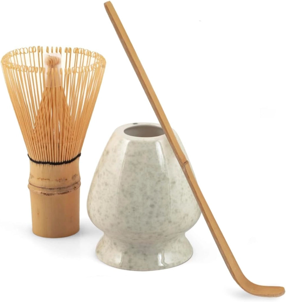 Confezione 3 pezzi matcha tea in porcellana grigio