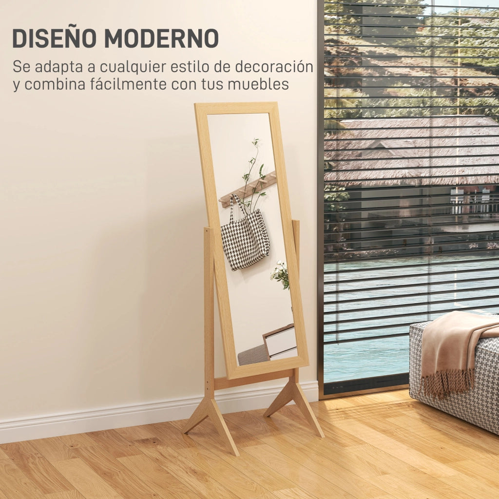 Specchio da Parete Cornice Roble ¨C Minimal ¨C 47x46x148 cm