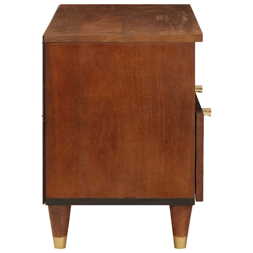 Mobile TV Marrone 70 x 33,5 x 46 cm Legno di mango massello 4018881