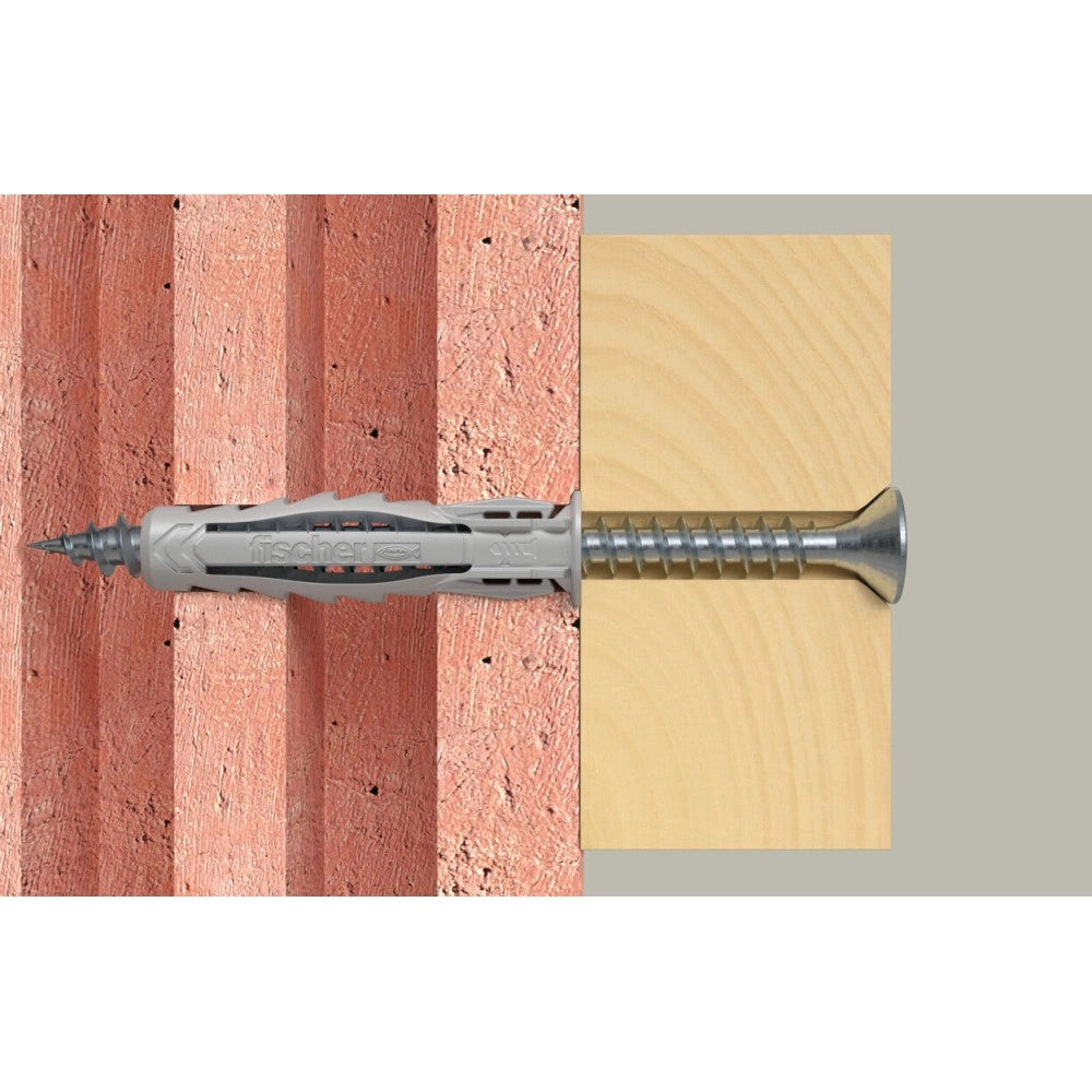 Fischer sx plus 6mm - 100pz tassello in nylon con espansione a 4 settori