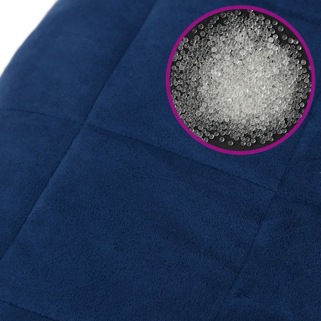 Coperta Ponderata Blu 138x200 cm 10 kg Tessuto 350791