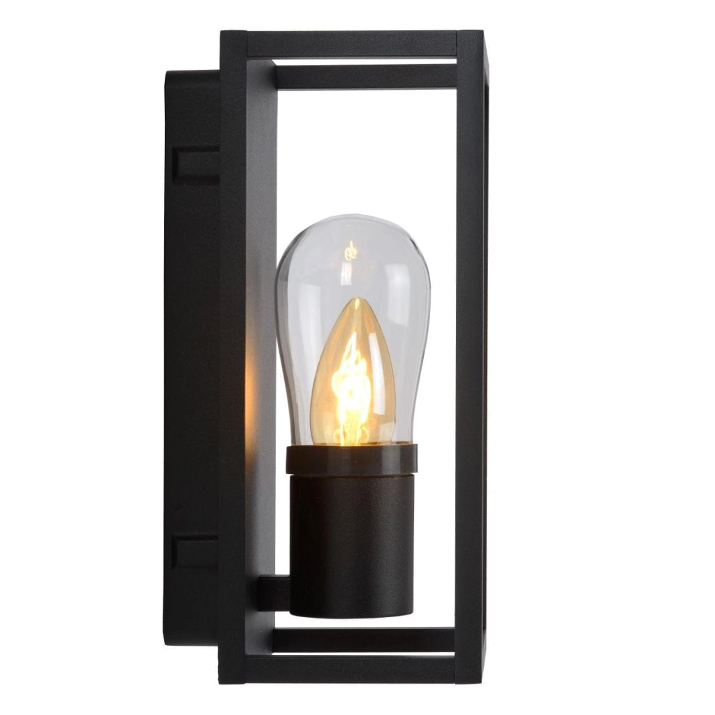 Applique esterna Lucide Carlyn nera alluminio E14 IP54