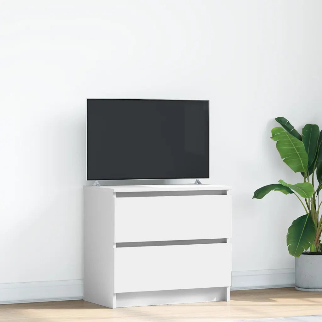 Mobile Porta TV Bianco 60x35x54 cm in Legno Multistrato 861778