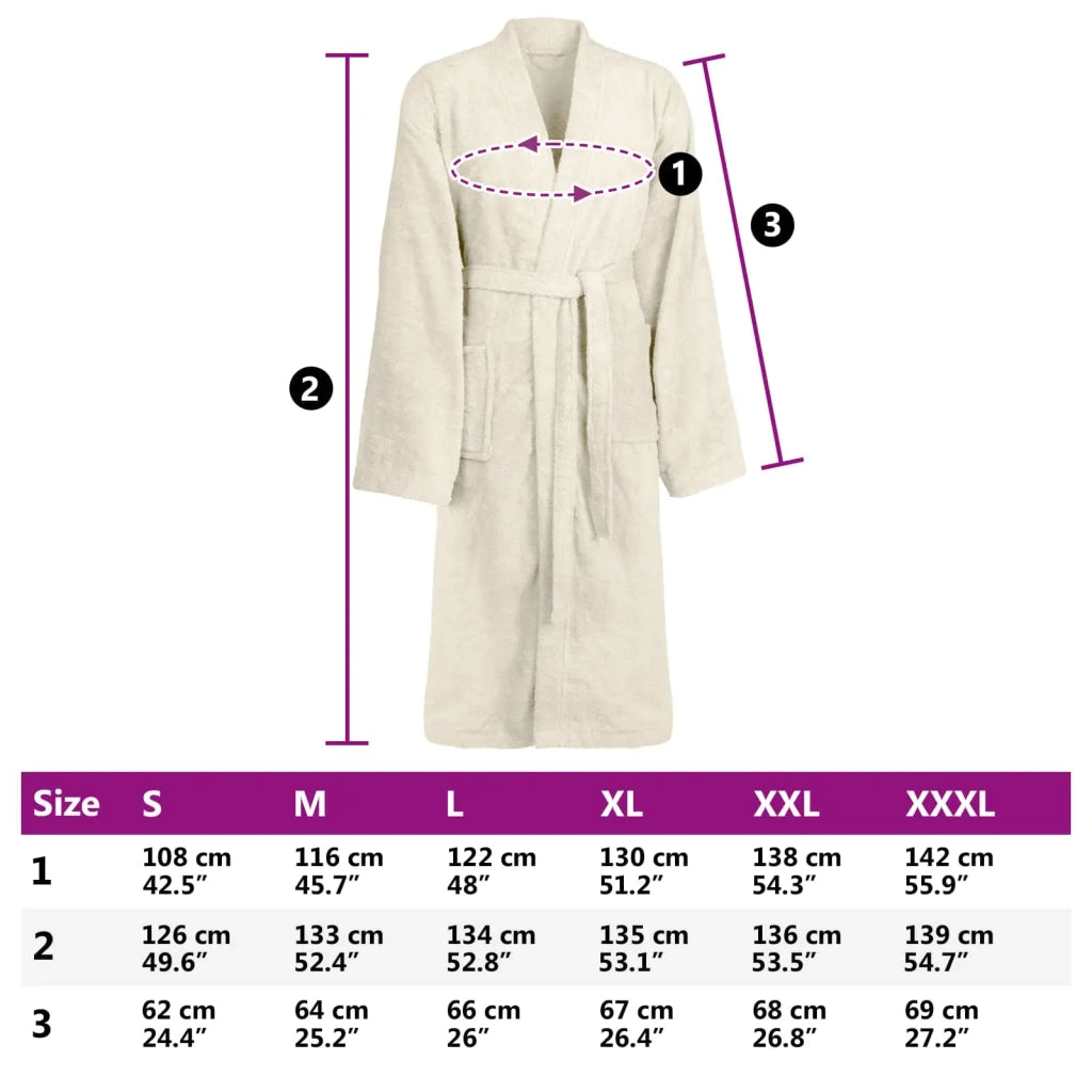 Accappatoio KINN Crema XL Cotone 4100850