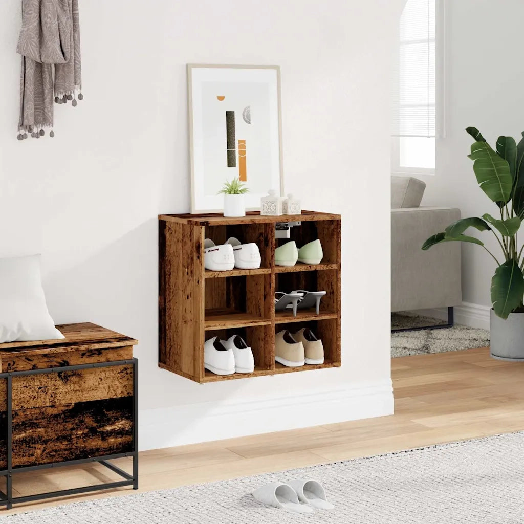Scarpiera | Mobile per scarpe Legno Antico 52x30x50 cm