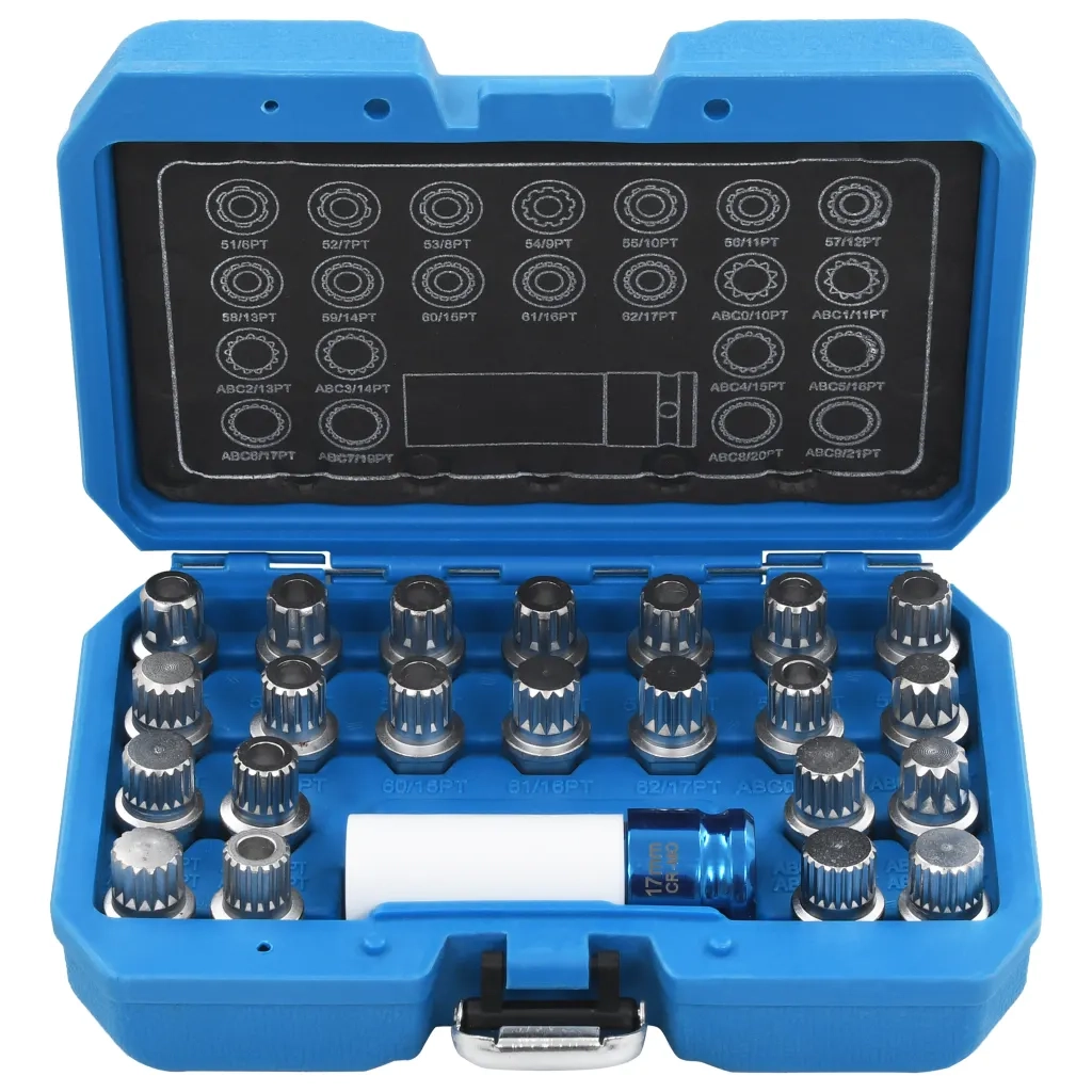 Set di Bussole per Rimozione Dadi 23 pz VAG cod mxl 59904