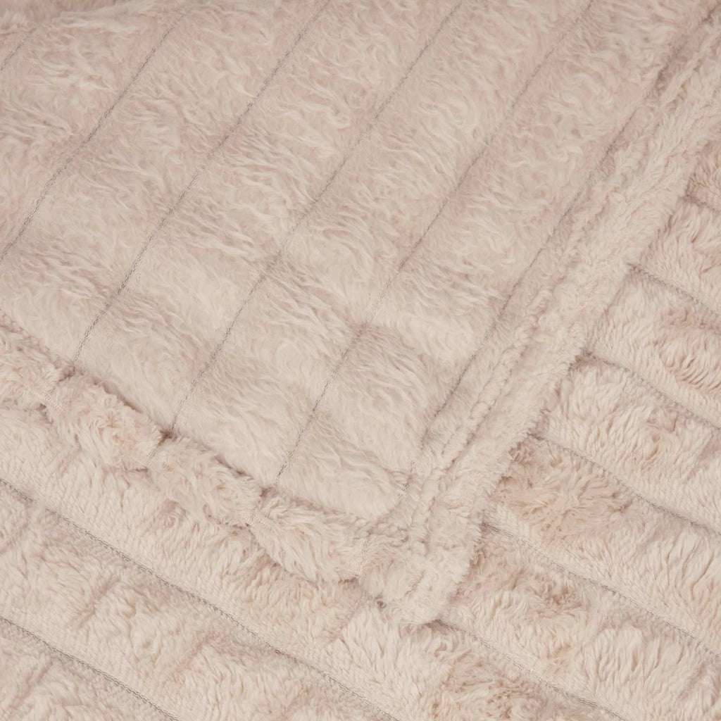 Coperte da Pile 6 pcs Beige 240 x 220 cm Panno