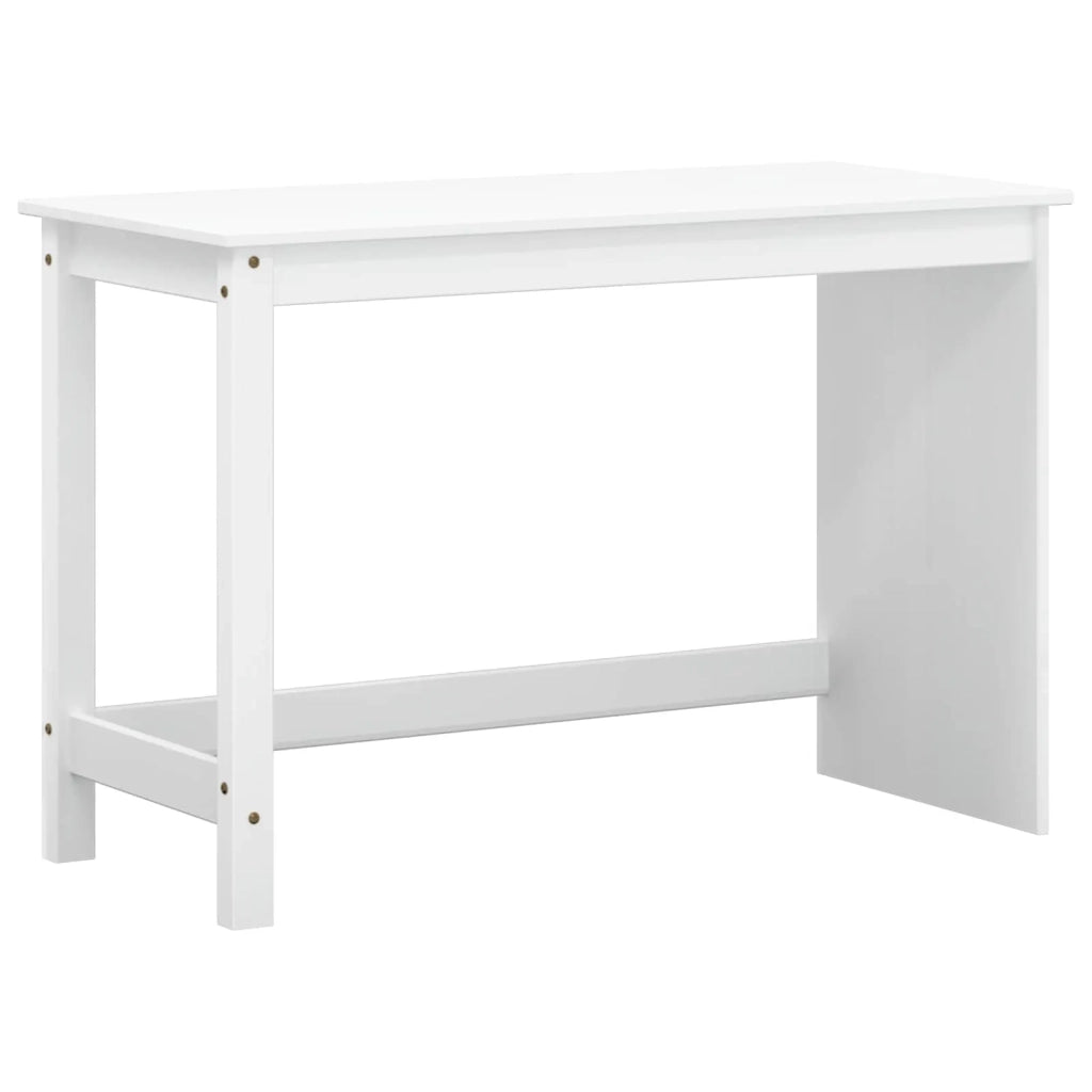 Set Scrivania | Tavolo da Ufficio e mobiletto su ruote MOSS 2 pz Bianco