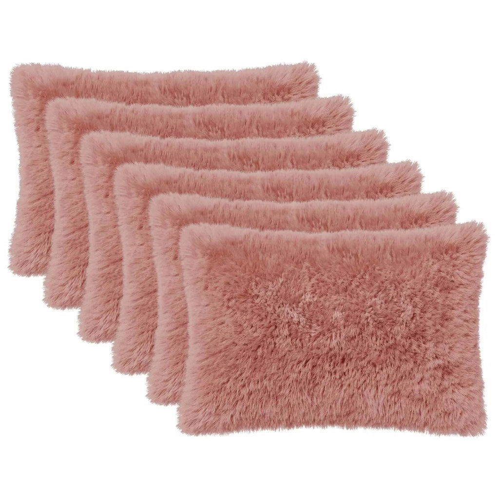 Federa 6 pcs HEERLEN Rosa 30 x 50 cm Fleece PV 907898
