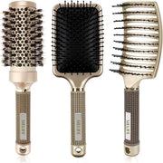 Spazzole a forma rotonda - Borsetta per capelli professionale compatta -