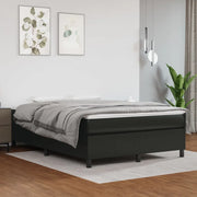 Struttura Letto a Rete a Molle Nero 140x190 cm in Similpelle 3121041