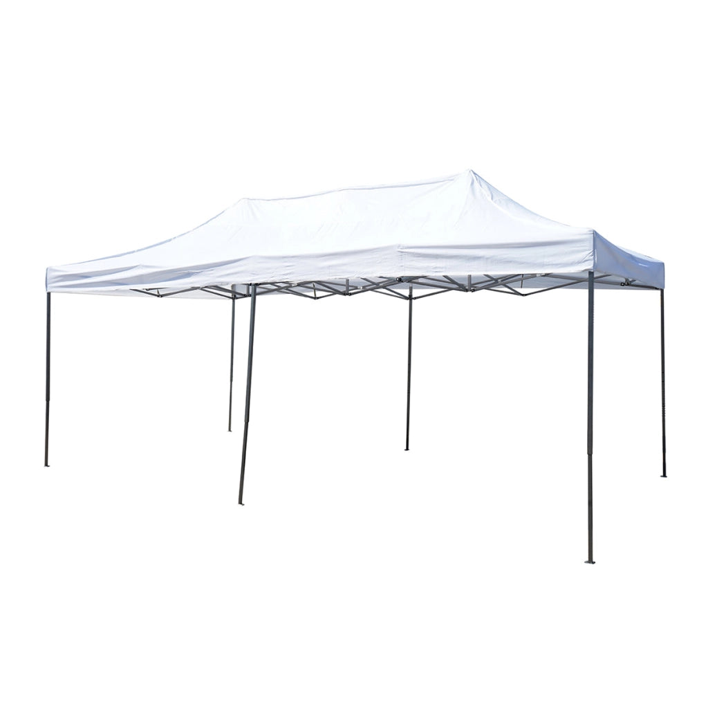 Gazebo bianco 3x6 m, altezza regolabile, pieghevole Breckner Germany