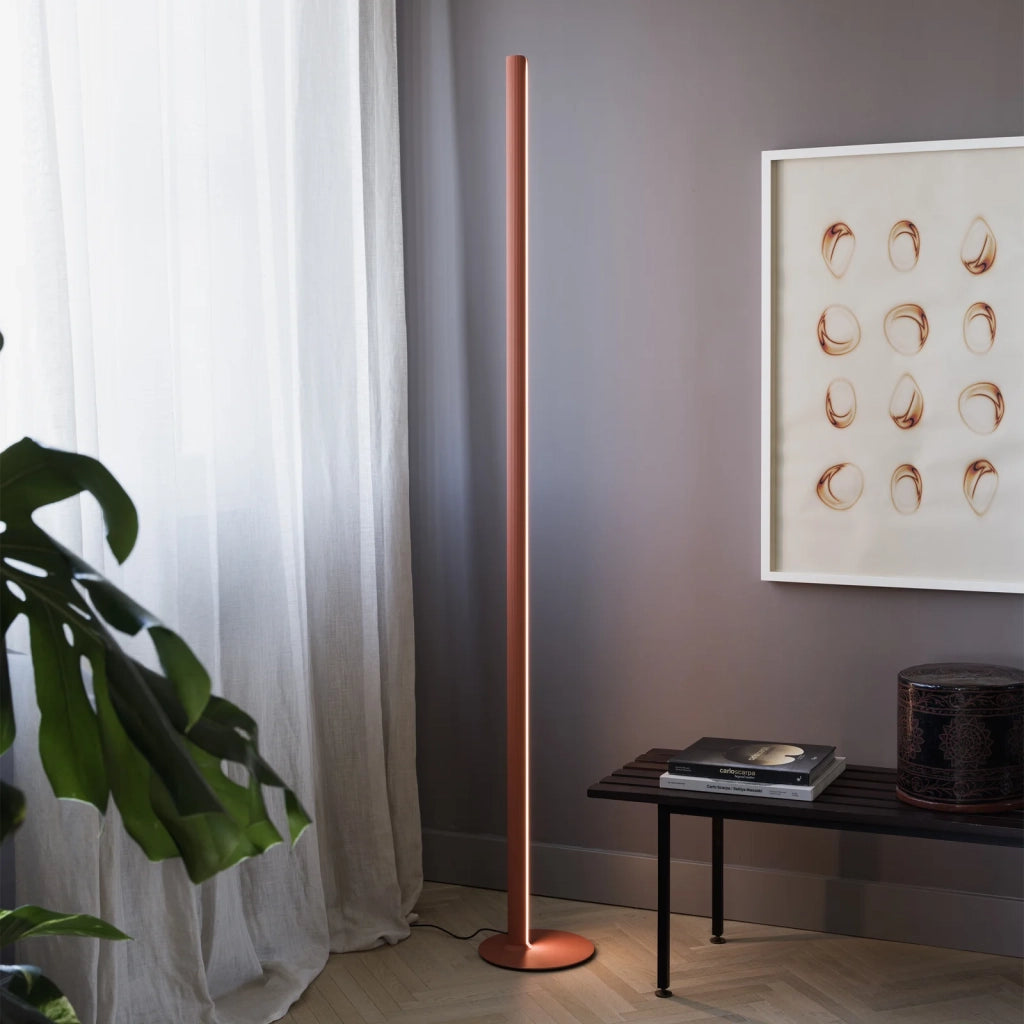 Lampada Da Terra Dorica 1 Luce Led Rame 50W Ip20