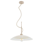 Lampada a sospensione moderna beige NERI E27 15W Alfa