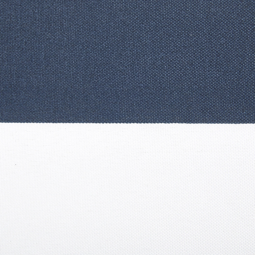 Cuscino di seduta per sedia da giardino Tessuto resistente all'acqua a righe bianche e blu navy