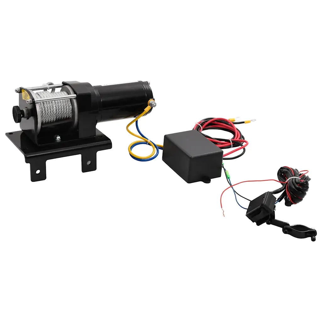 Verricello Elettrico 12 V 1360 kg Piastra Rullo Telecomandocod mxl 97086