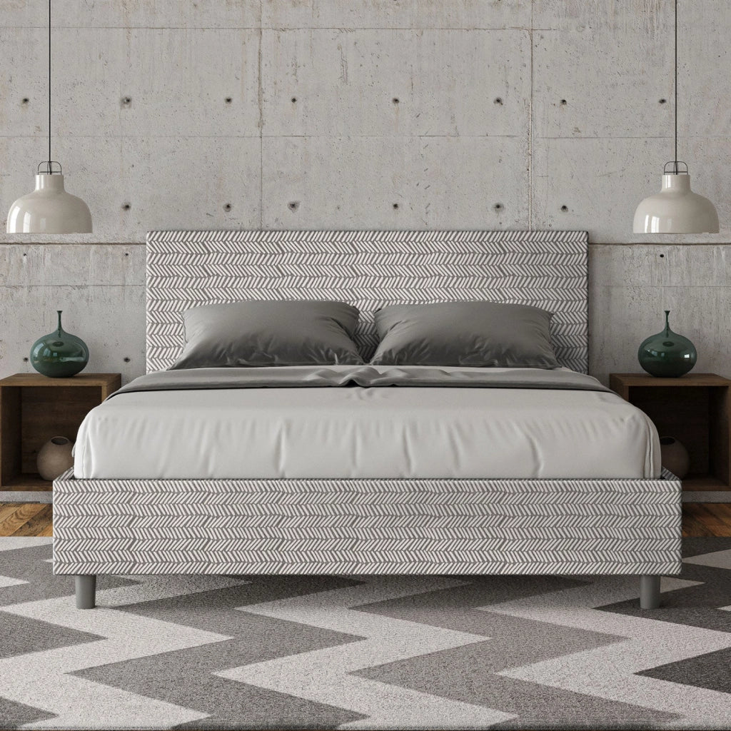 Letto Matrimoniale 160x190 cm Senza Rete Adele Aragona 1 Bianco