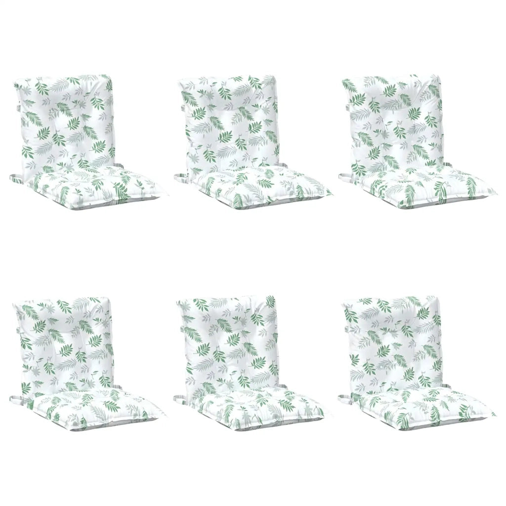 Cuscino da Esterno 6 pcs Bianco 100 x 50 x 7 cm Tessuto 377727
