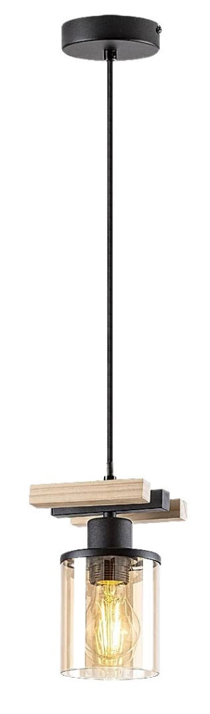 Lampada a sospensione Rabalux Niylah nera E27 120cm