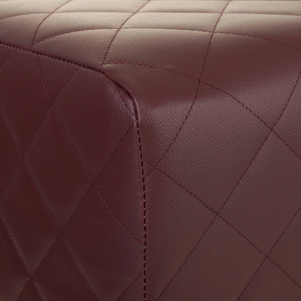 Sgabello imbottito marrone 36x30x47h
