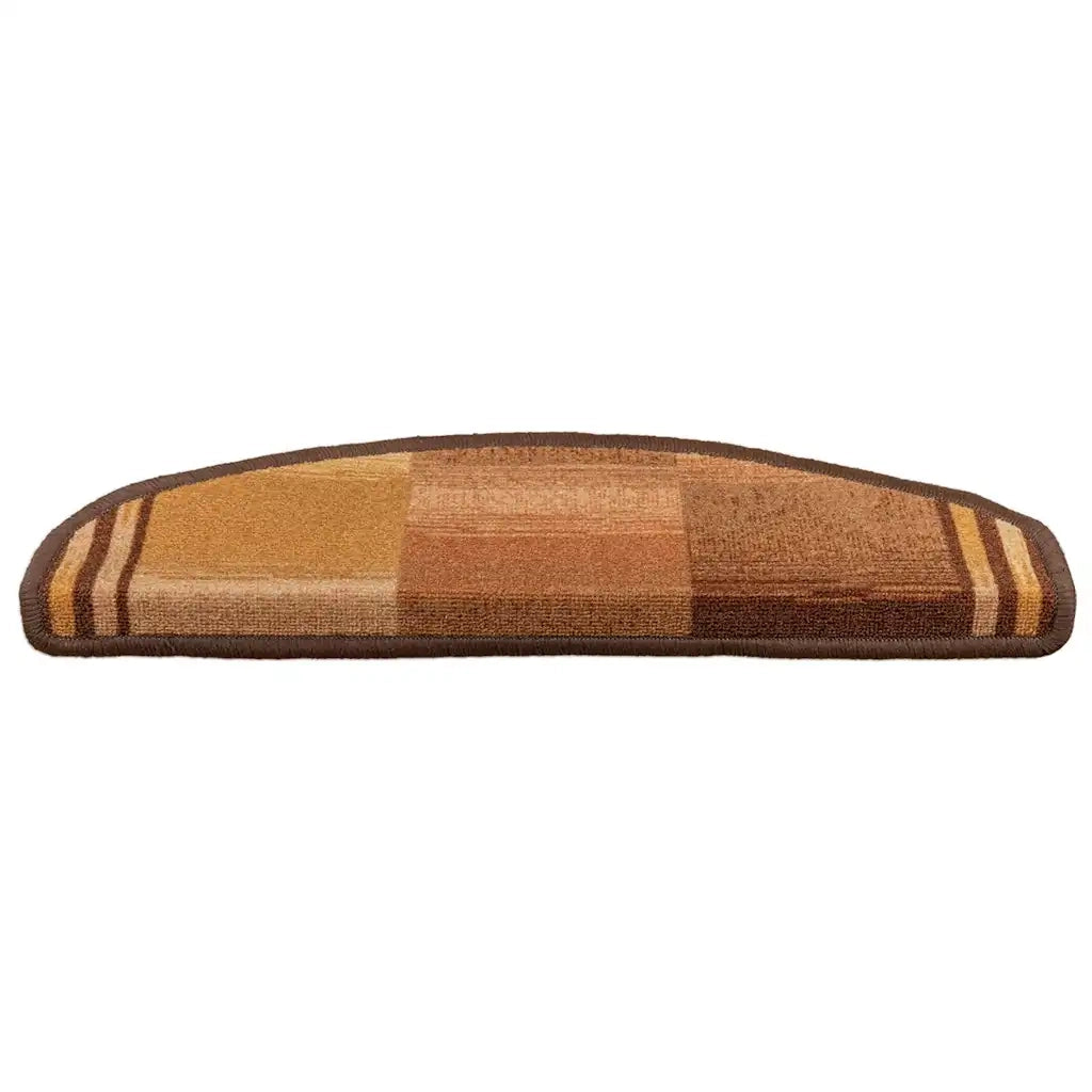 Tappetini per Scale Autoadesivi 5 pz 65x21x4 cm Marroni 149836