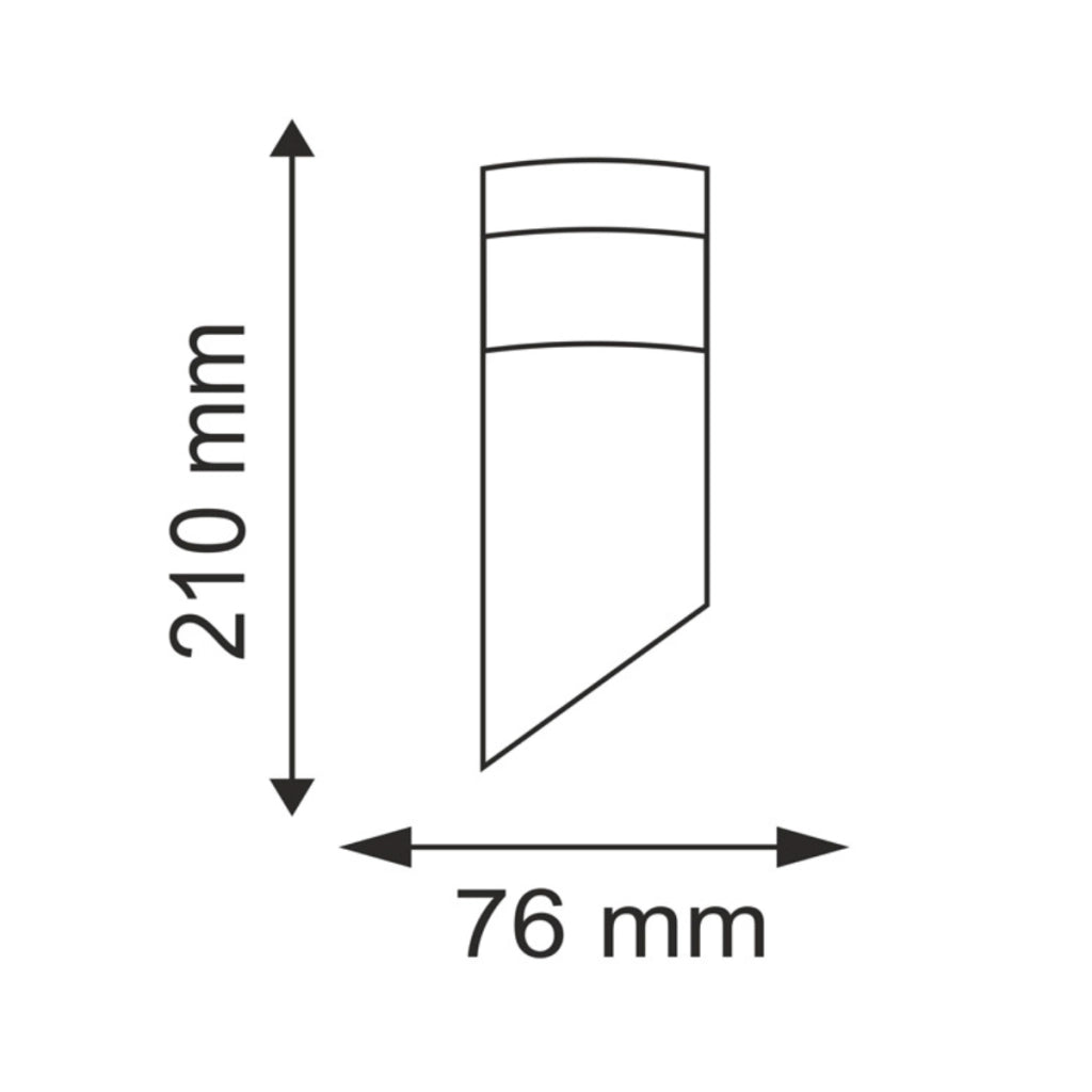 Applique esterno LED 3,6W 6500K satinata Polux Collum