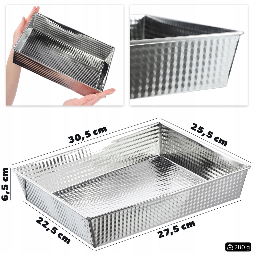 Teglia rettangolare per torte KADAX, 30x25x6 cm